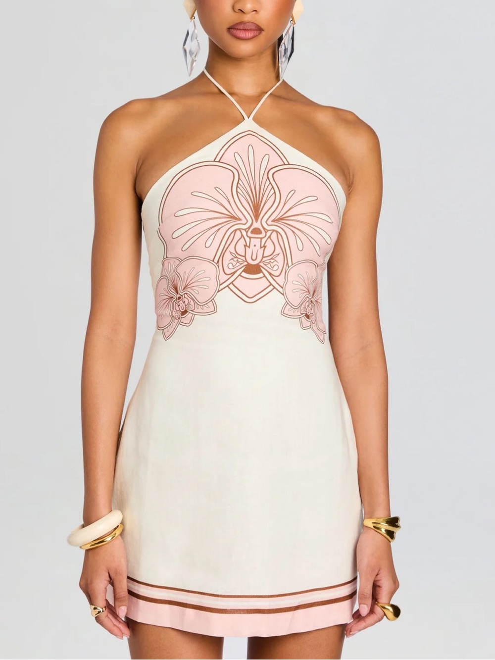 Shani Shemer Halter Mini Dress